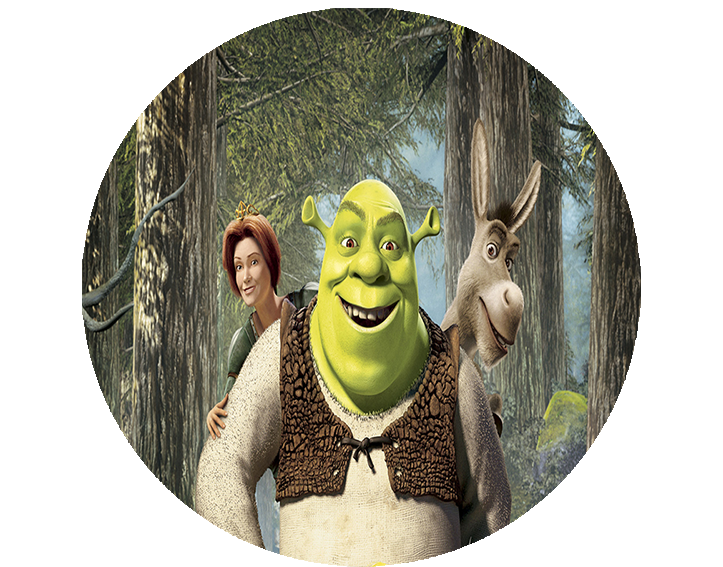 Opłatek na tort Shrek