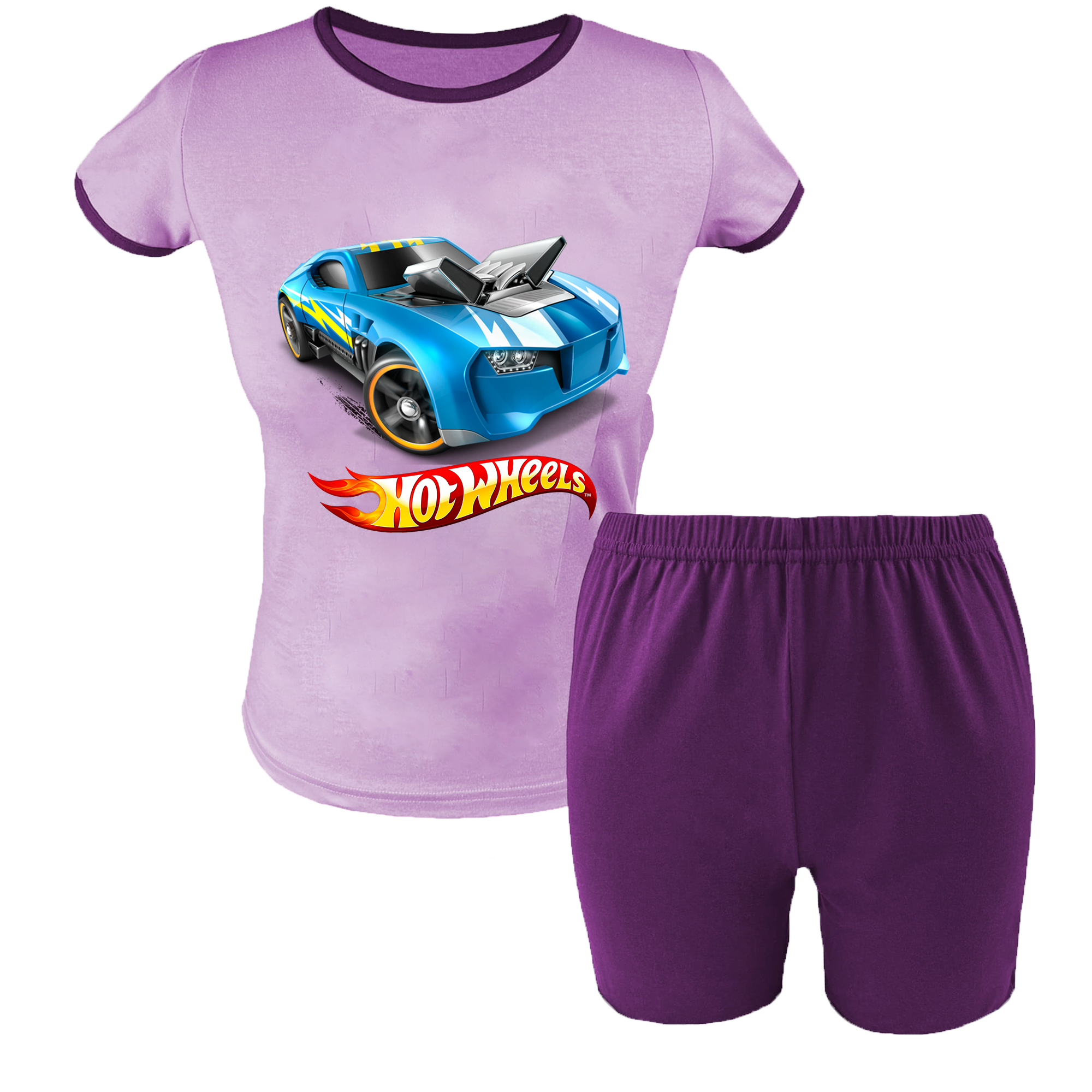 Krótka Piżama dziecięca Hot Wheels