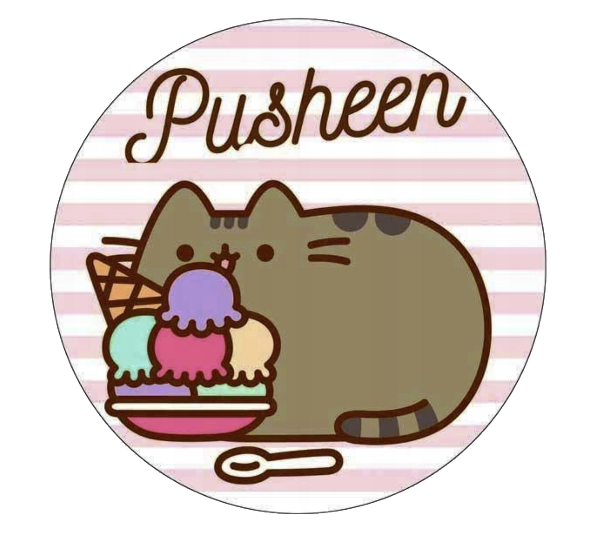 Opłatek na tort Pusheen