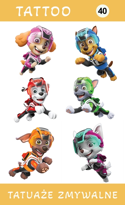 Tatuaże zmywalne Psi Patrol