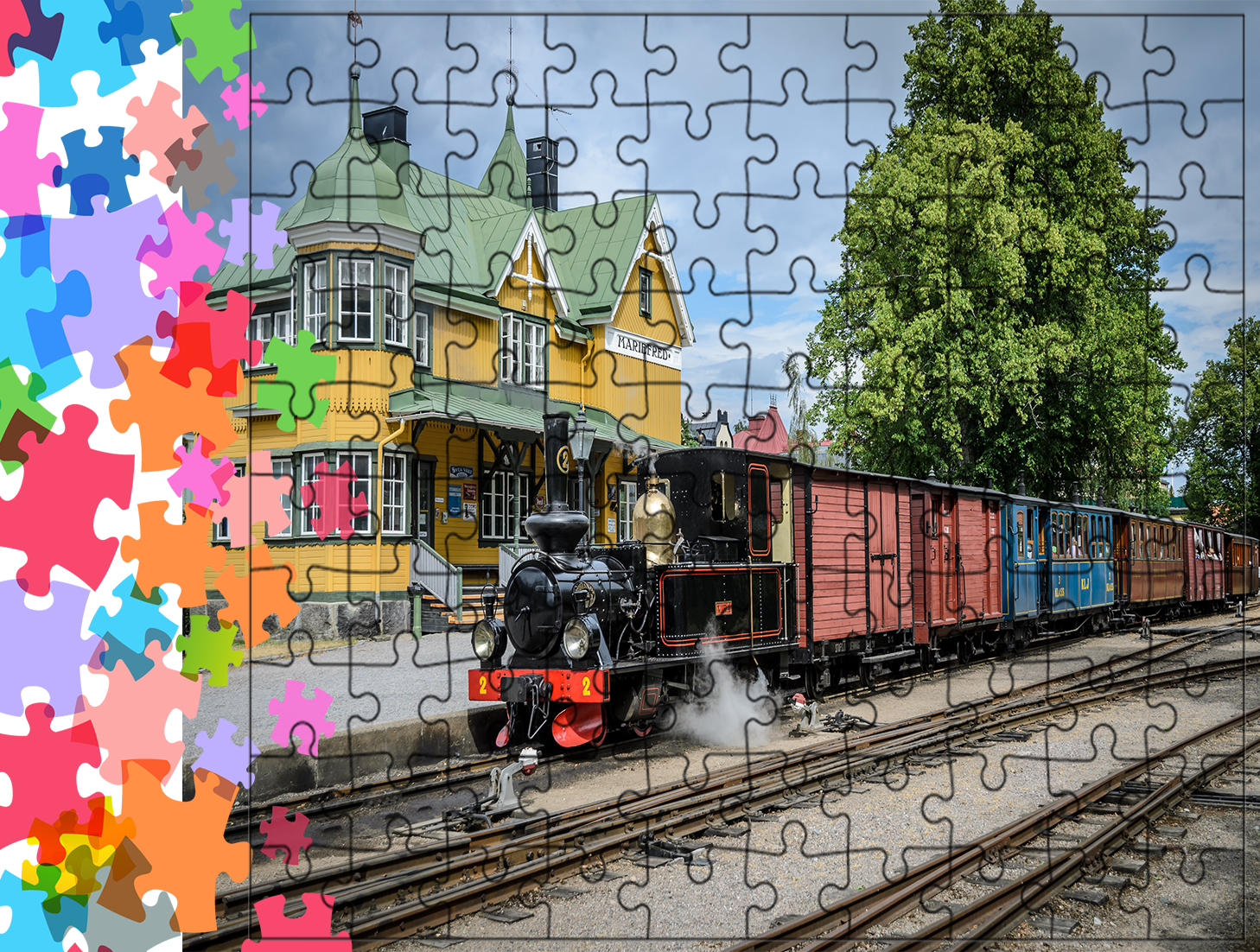 Puzzle tradycyjne Pociągi - Train