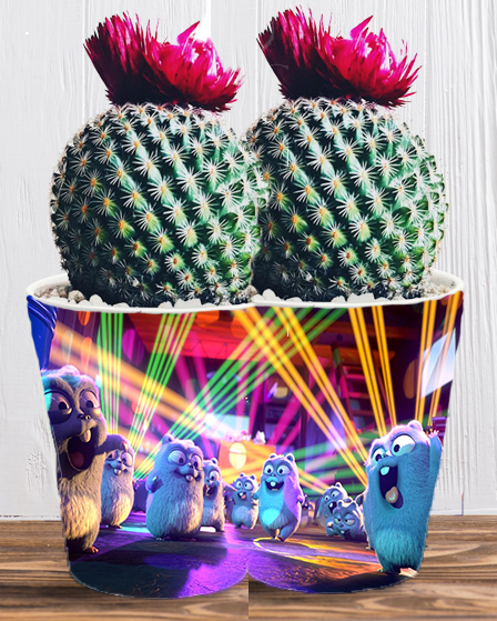 Doniczka do kwiatów/roślin - Grizzy i Lemingi