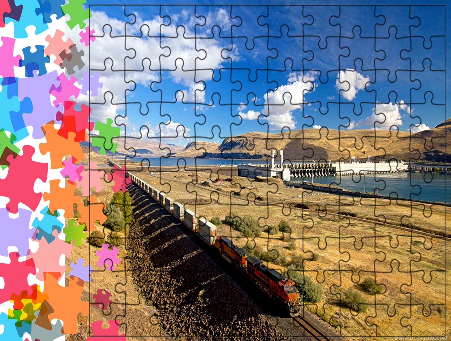 Puzzle tradycyjne Pociągi - Train