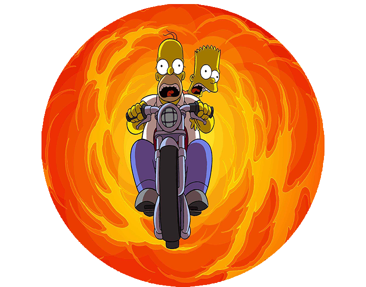 Opłatek na tort Simpsonowie