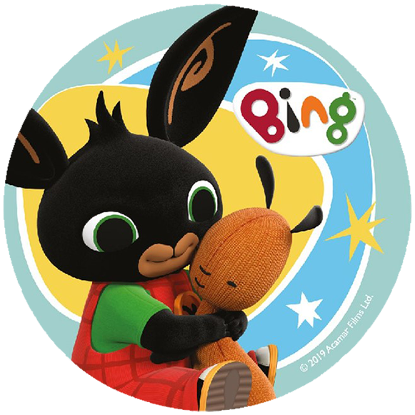 Opłatek na tort Królik Bing