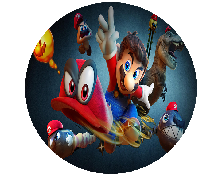 Opłatek na tort Mario Bros