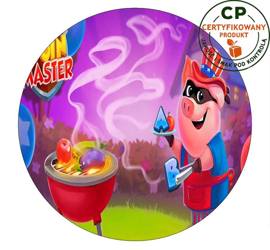 Opłatek na tort Coin Master