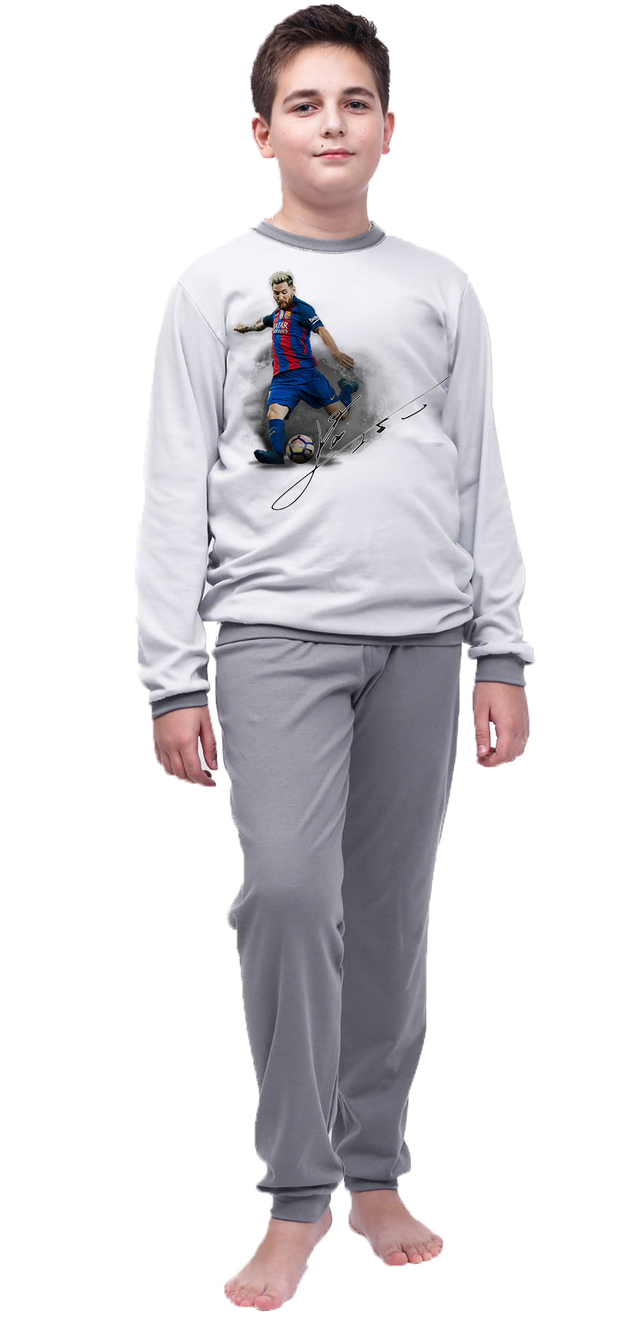 Piżama dziecięca Messi z autografem