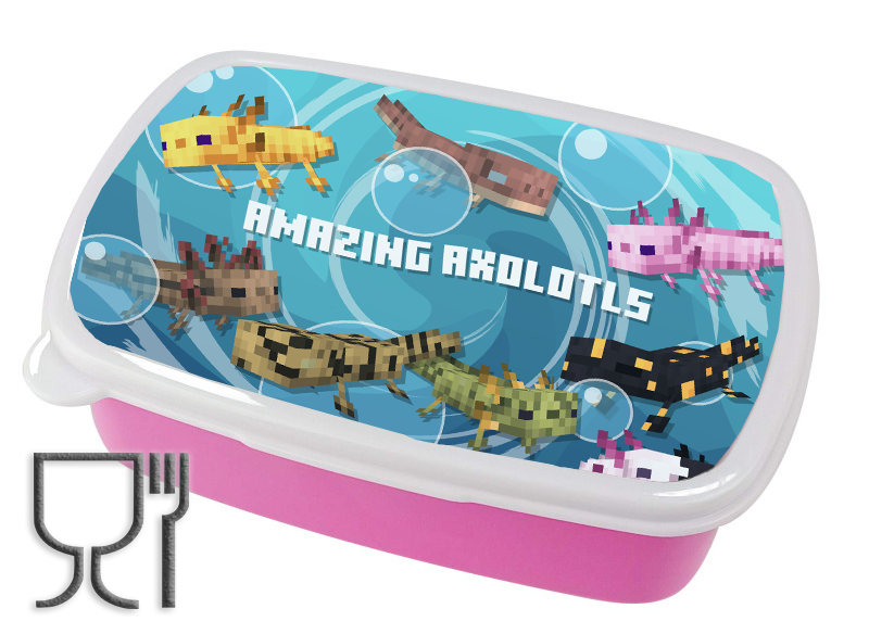 Pojemnik śniadaniowy Axolotl - Minecraft