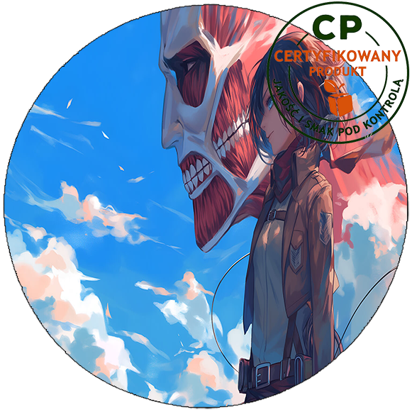 Opłatek na tort Atak Tytanów - Attack of Titans