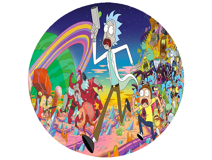 Opłatek na tort Rick i Morty