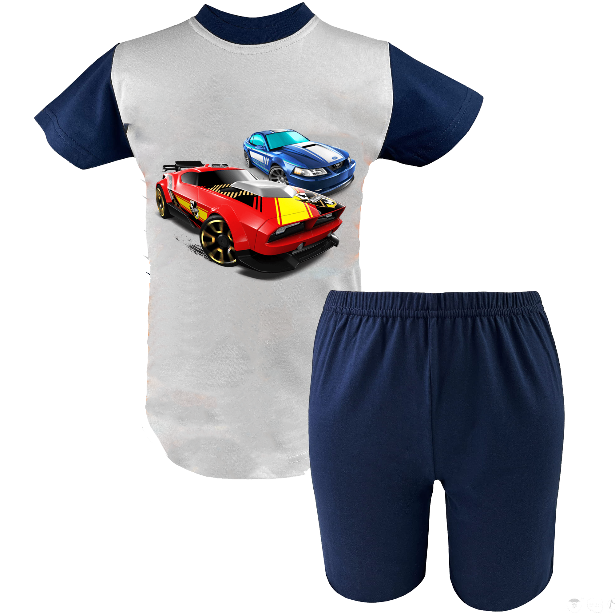 Krótka Piżama dziecięca Hot Wheels