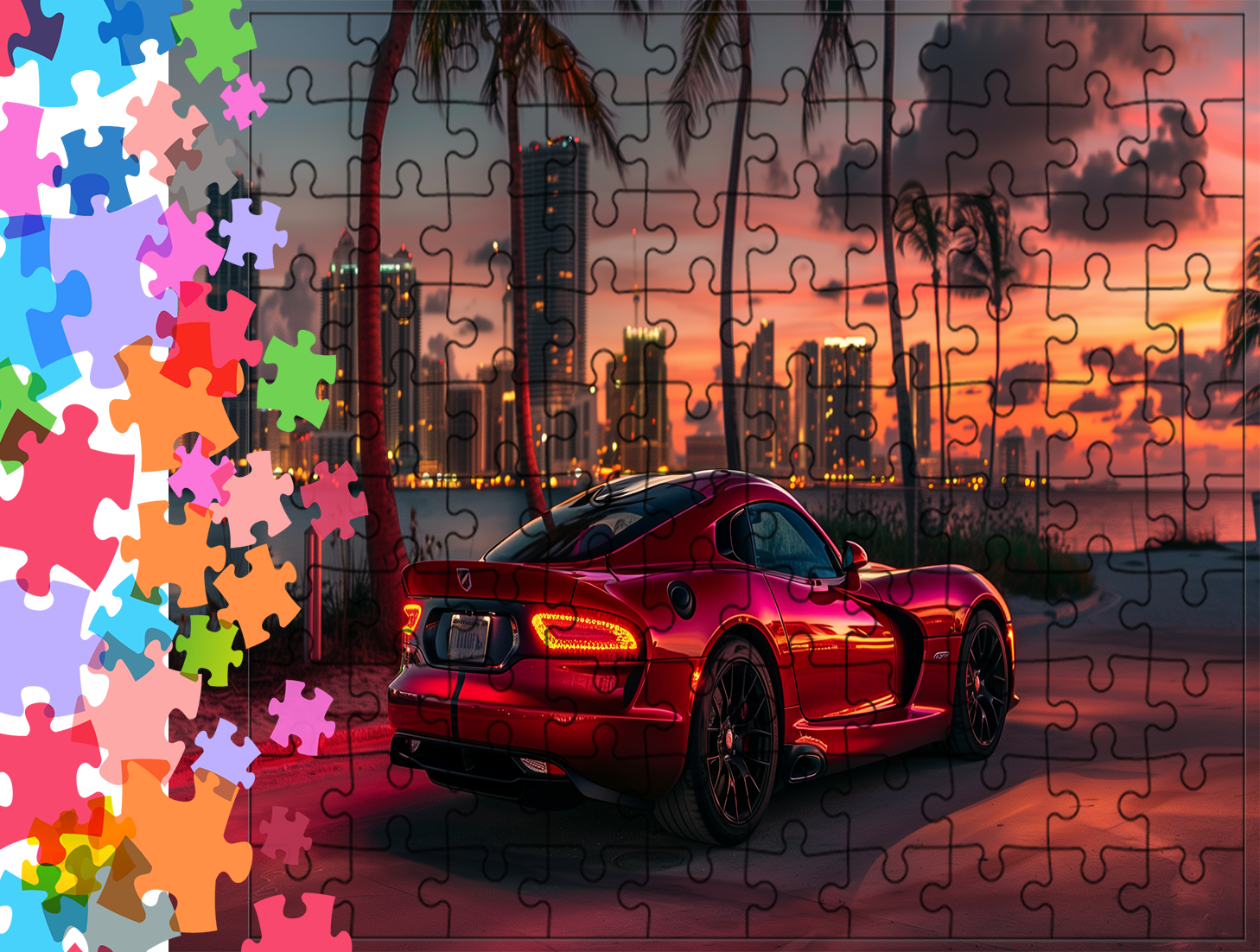 Puzzle tradycyjne Samochody