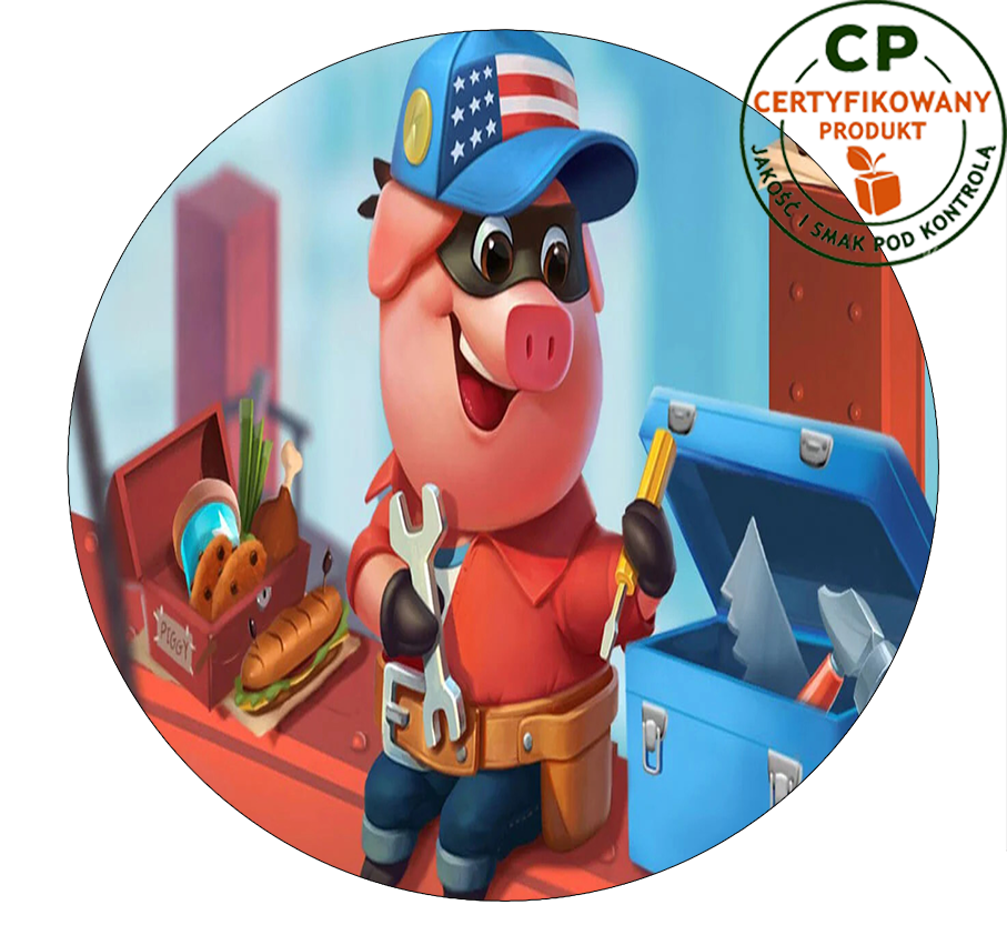 Opłatek na tort Coin Master