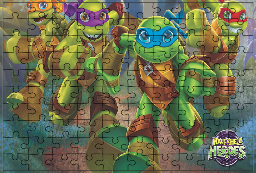 Puzzle Żółwie Ninja