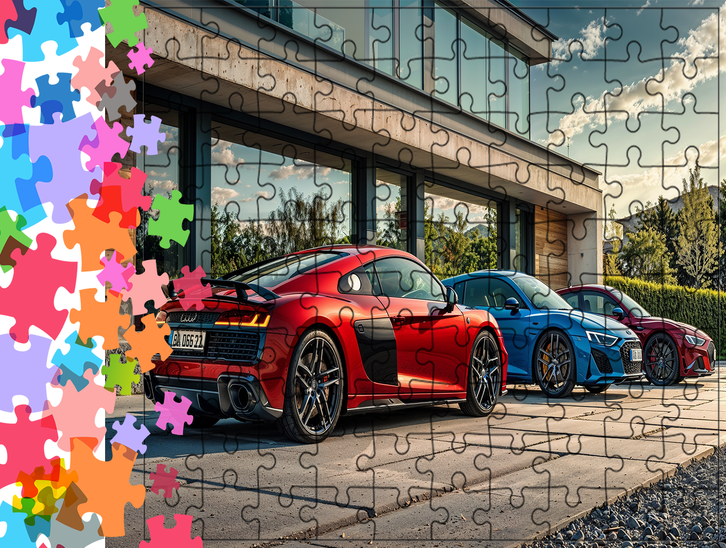 Puzzle tradycyjne Samochody