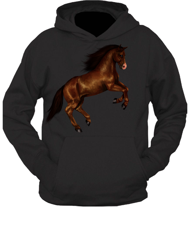 Bluza z kapturem Konie