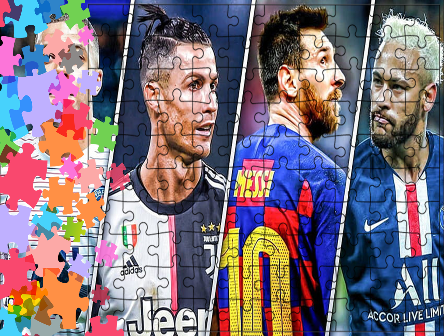 Puzzle tradycyjne - Ronaldo Messi Neymar