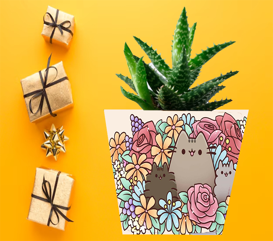 Doniczka do kwiatów/roślin - Pusheen - Kotek