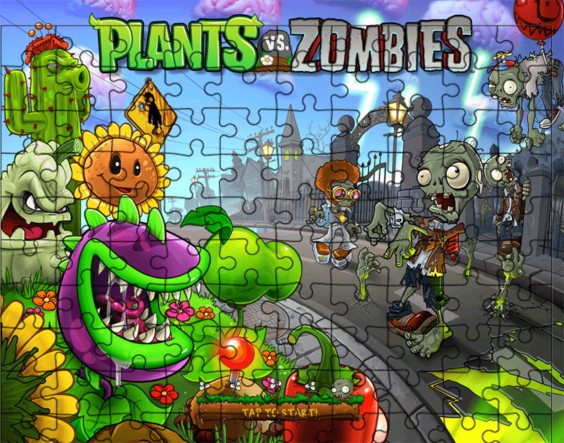 Puzzle Plants vs Zombie