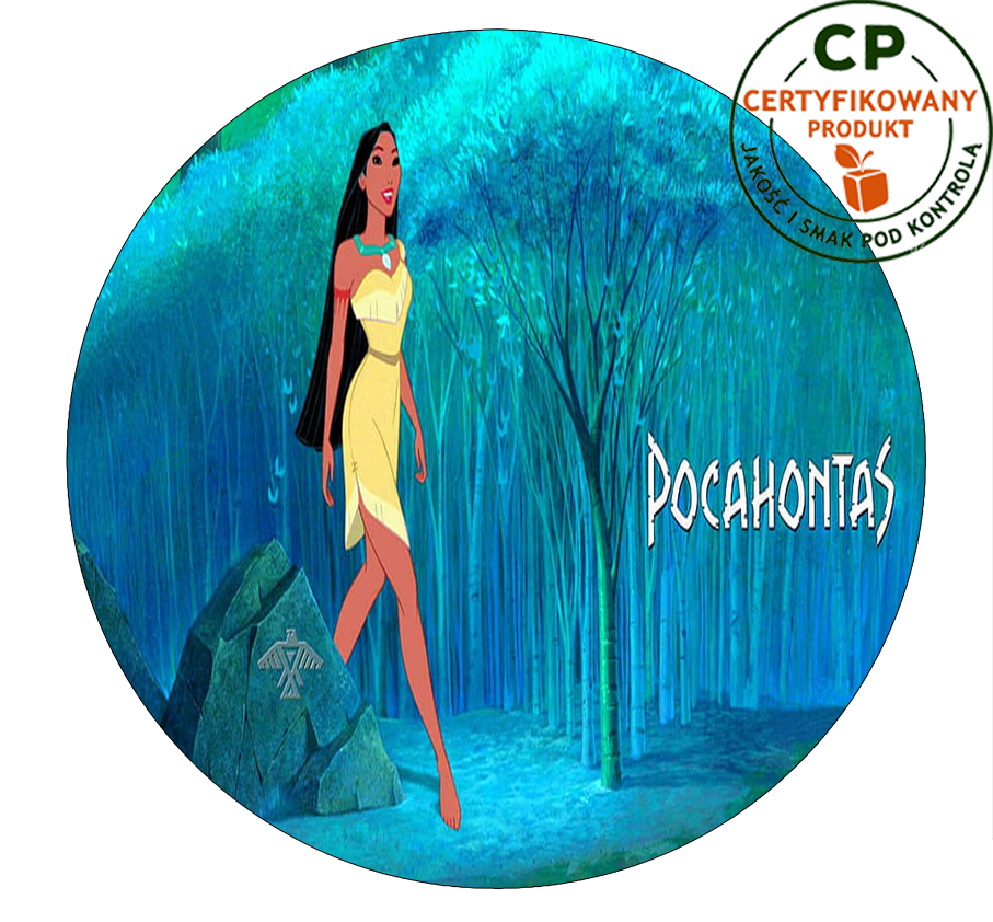 Opłatek na tort Pocahontas