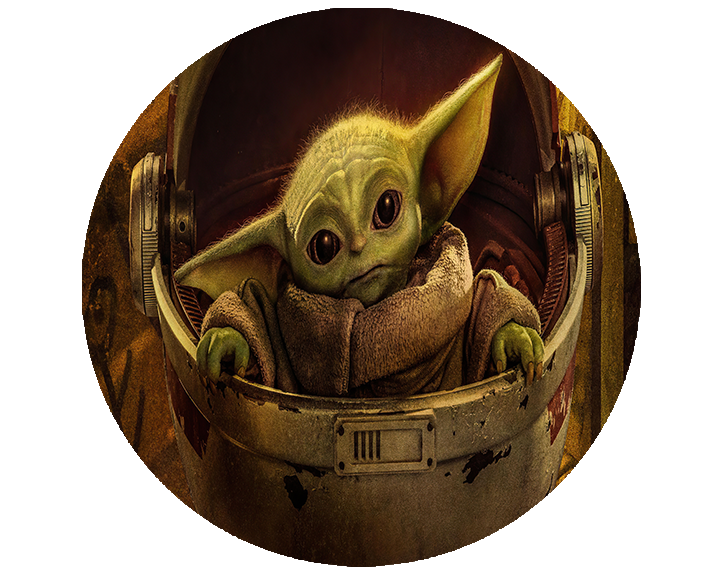 Opłatek na tort Baby Yoda