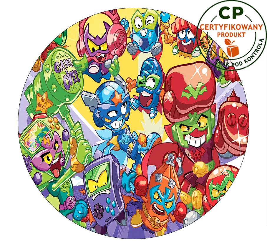 Opłatek na tort Super Things