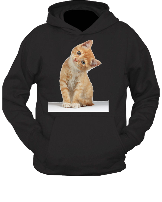 Bluza z kapturem z Kotem