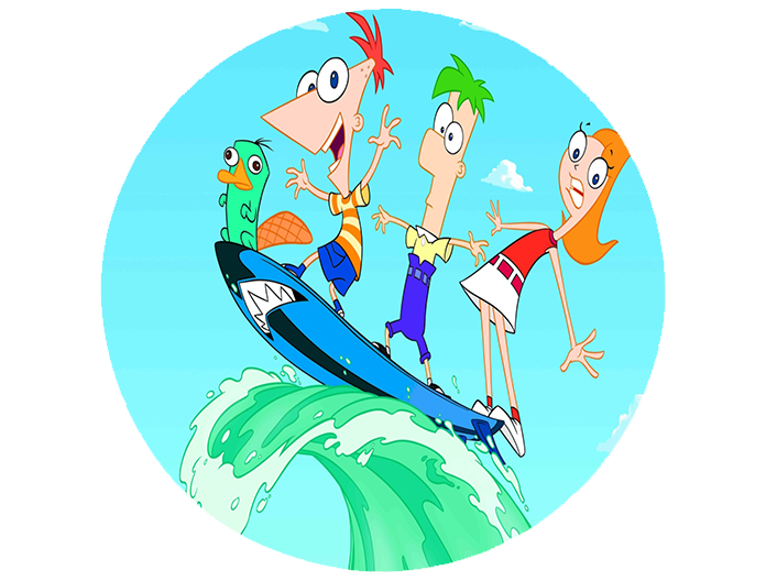 Opłatek na tort Fineasz i Ferb