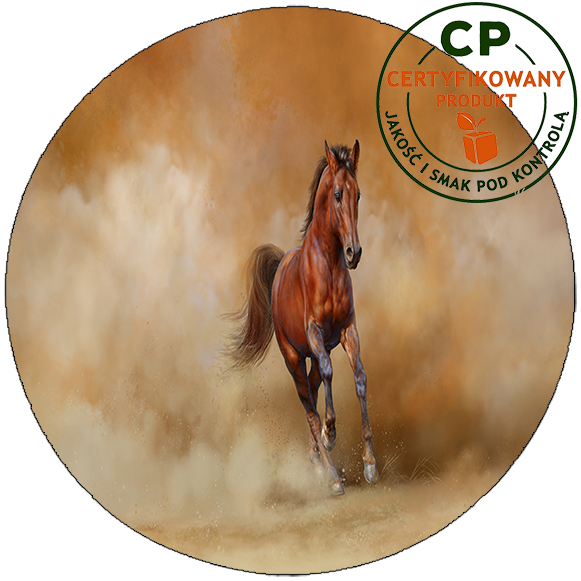 Opłatek na tort Konie