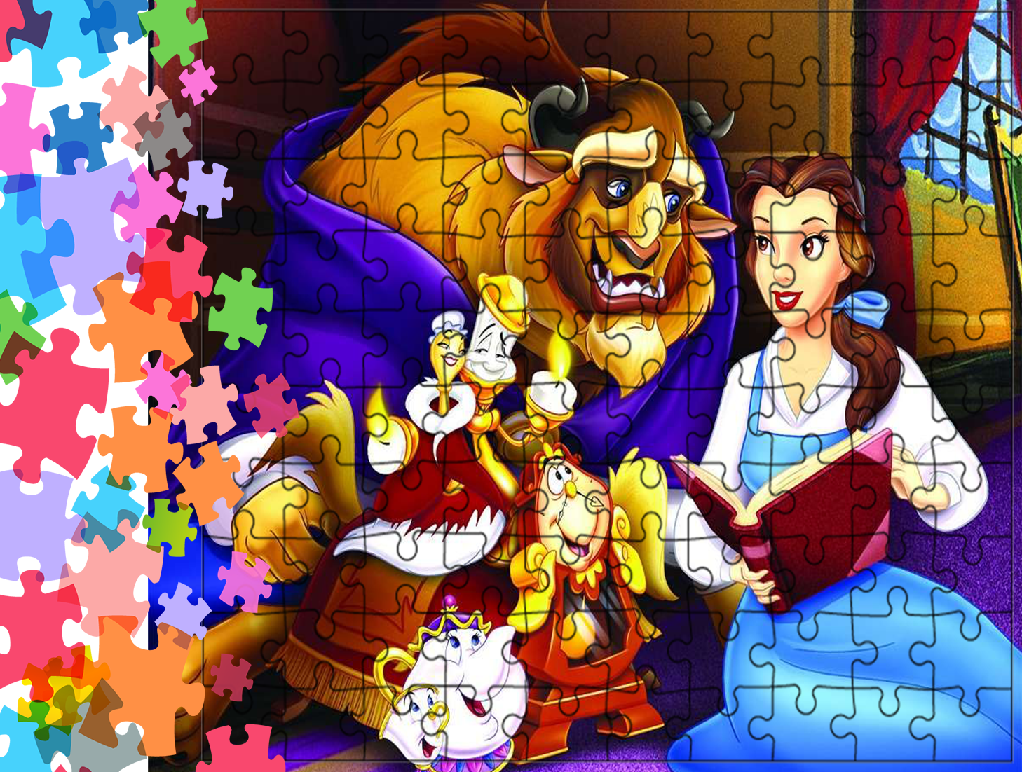 Puzzle tradycyjne - Piękna i Bestia