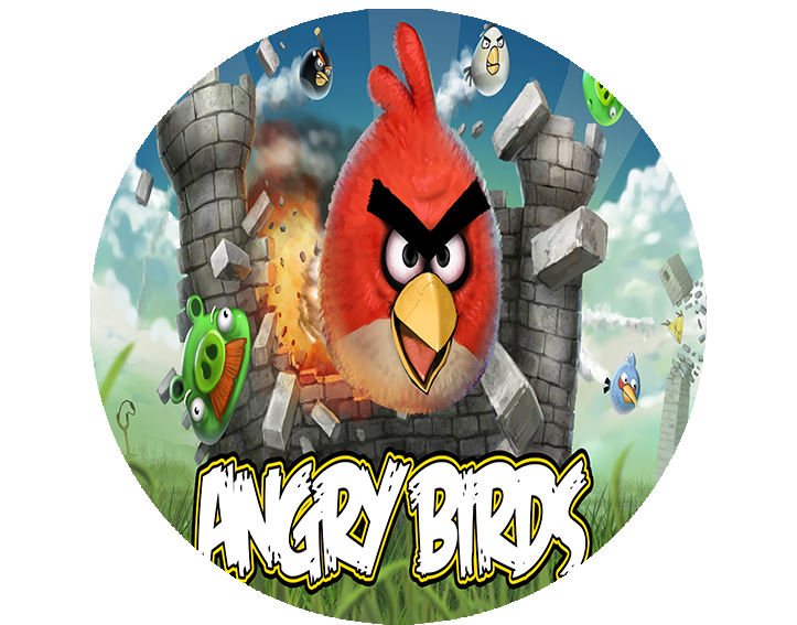 Opłatek na tort Angry Birds