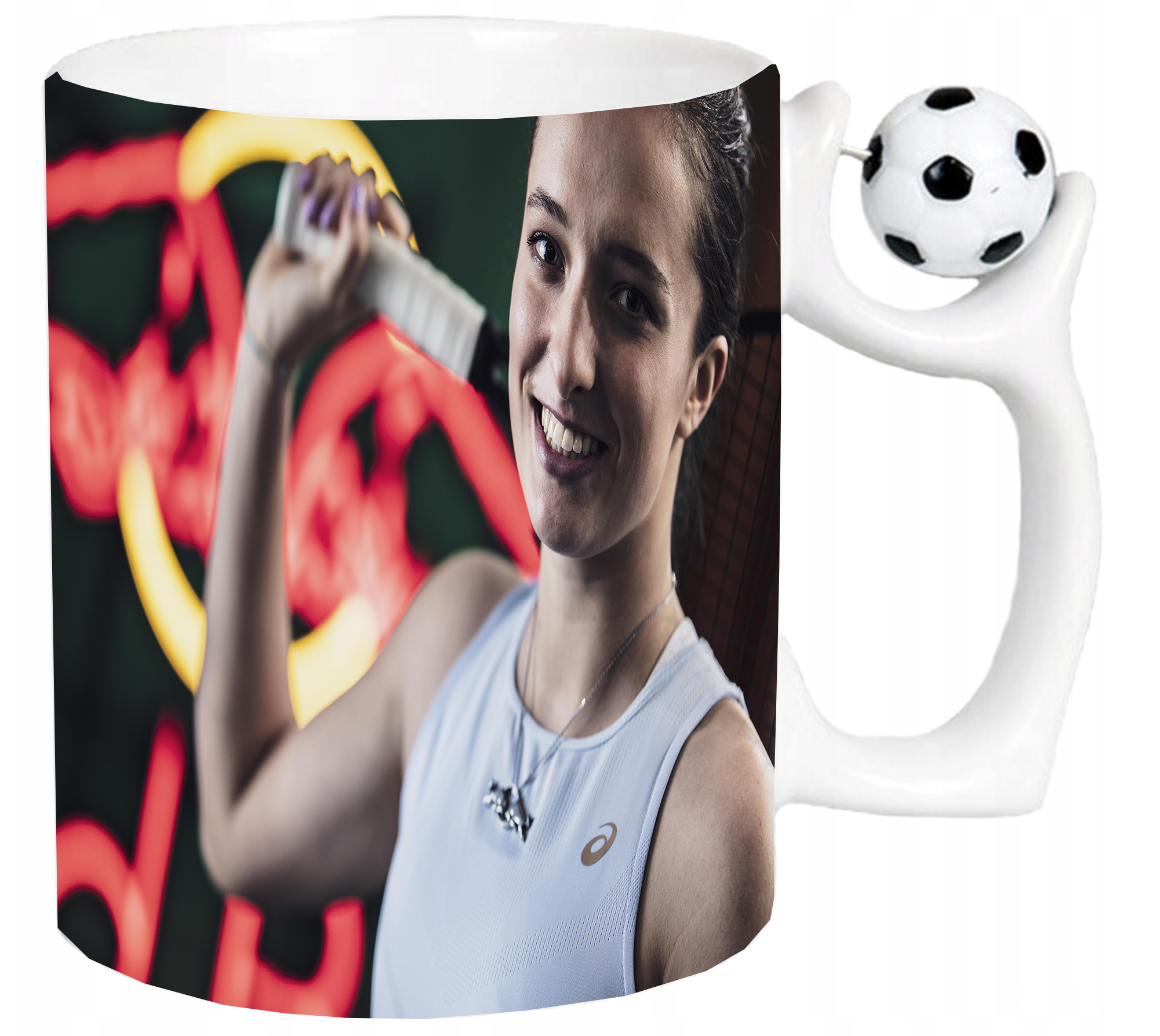 Kubek z uchwytem dla Fana Iga Świątek