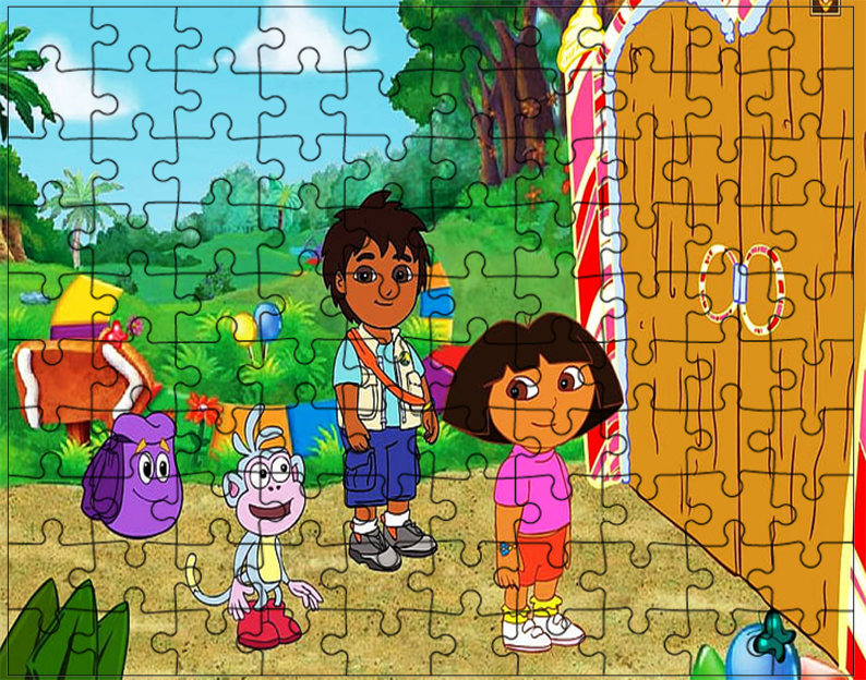 Puzzle tradycyjne Dora Odkrywca
