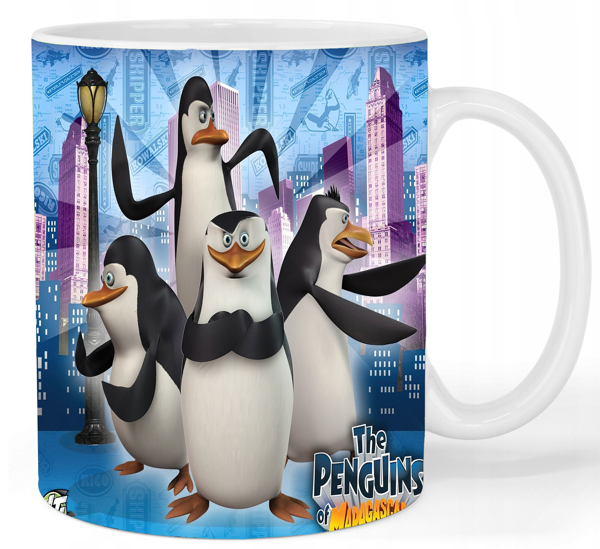 Kubek ceramiczny Pingwiny z Madagaskaru