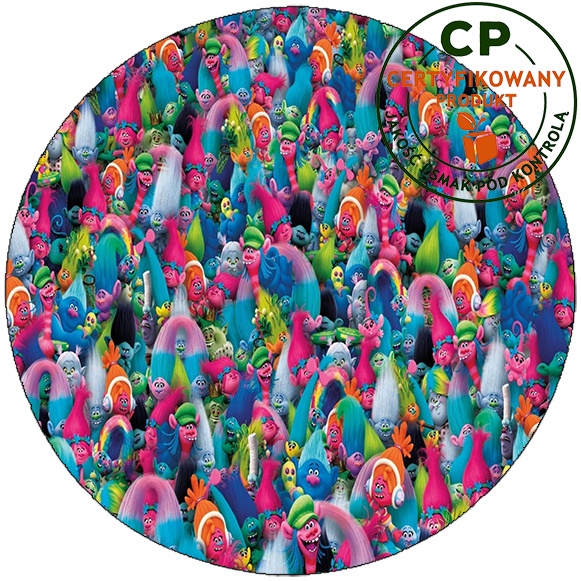 Opłatek na tort Trolls Trolle