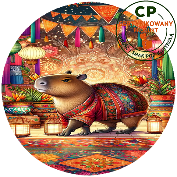 Opłatek waflowy na tort - Kapibara