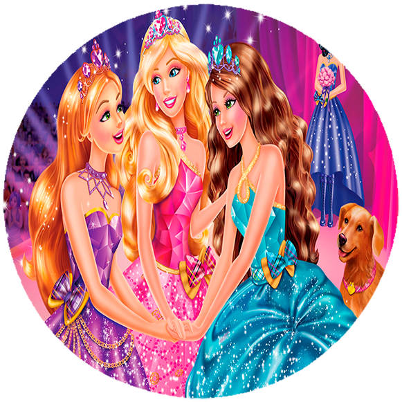 Opłatek na tort Barbie