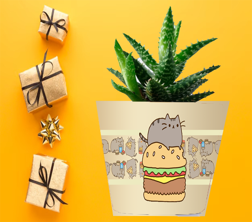 Doniczka do kwiatów/roślin - Pusheen - Kotek