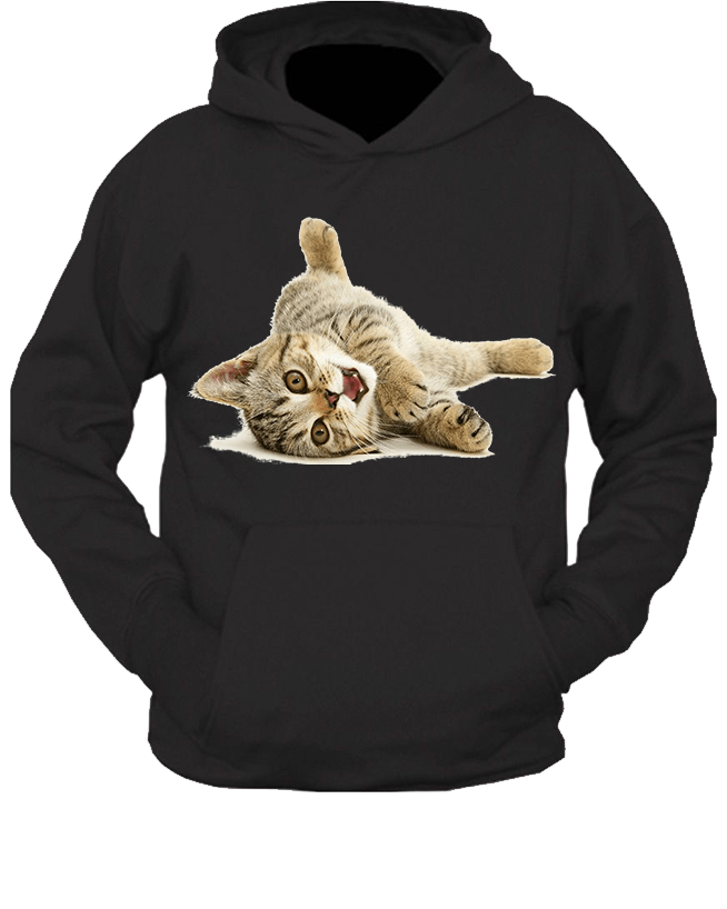 Bluza z kapturem z Kotem