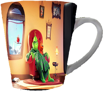 Kubek latte Grinch