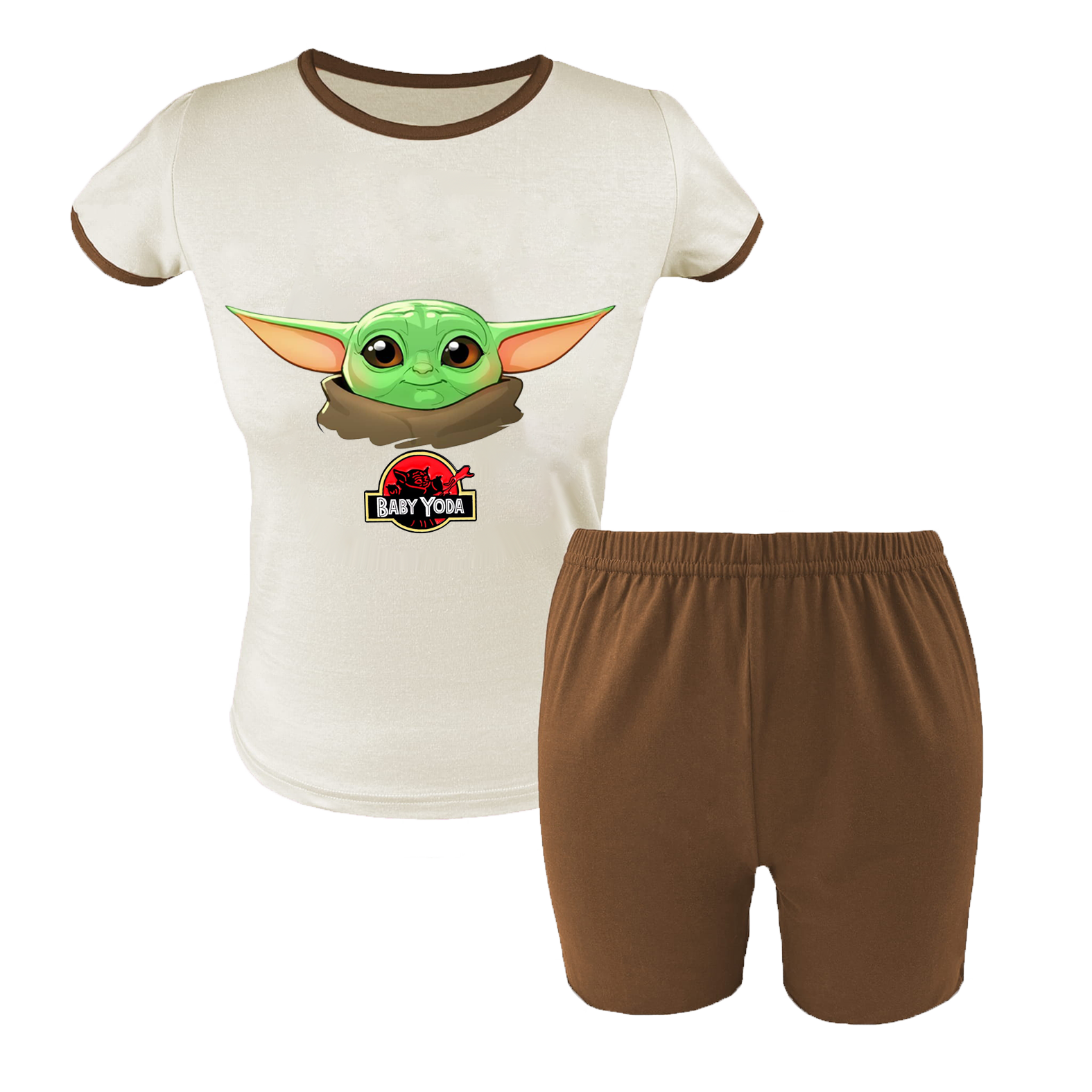 Krótka Piżama dziecięca Baby Yoda