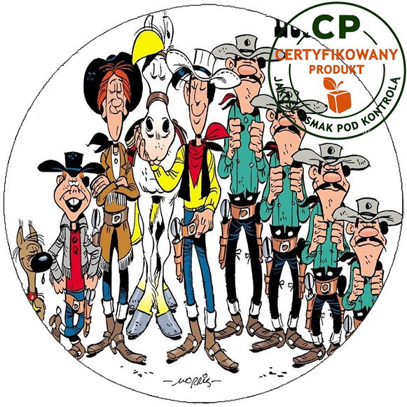 Opłatek na tort Lucky Luke