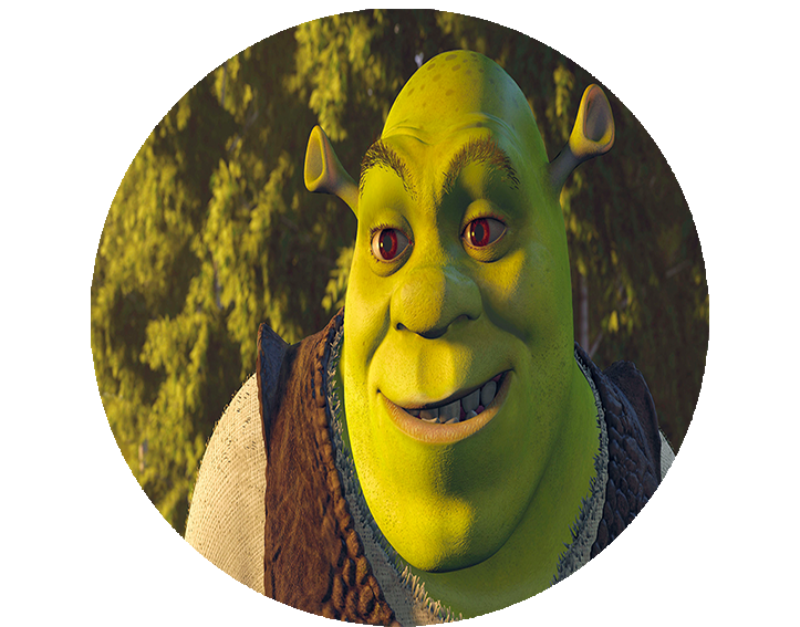Opłatek na tort Shrek