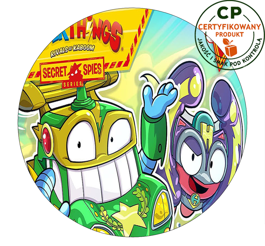 Opłatek na tort Super Things