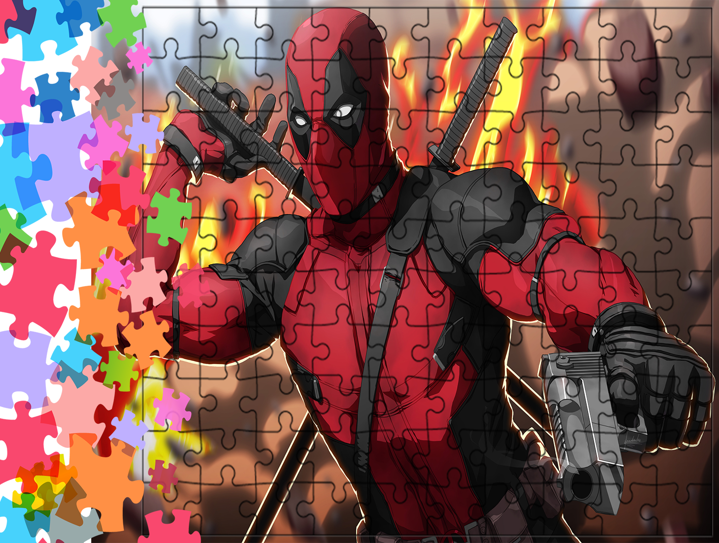 Puzzle tradycyjne Deadpool - Marvel