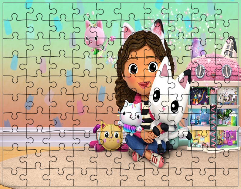 Puzzle Koci Domek Gabi