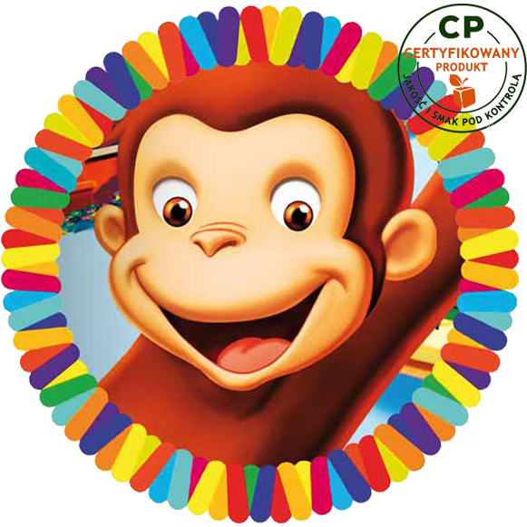 Opłatek na tort Ciekawski George