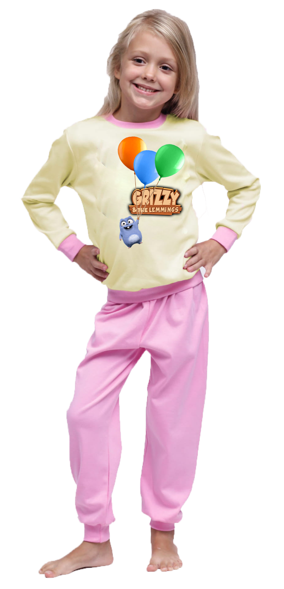 Piżama dziecięca Grizzy i Lemingi