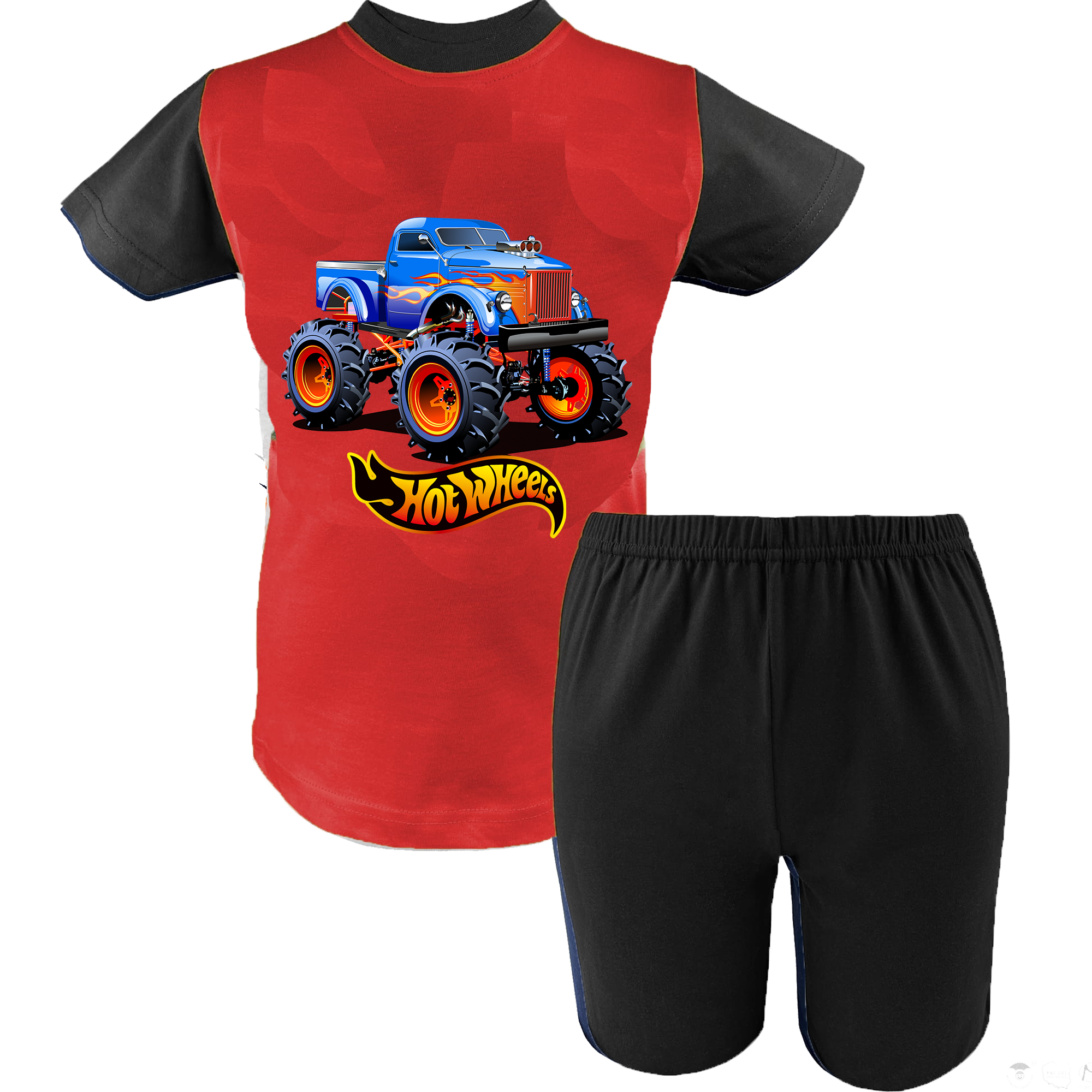 Krótka Piżama dziecięca Hot Wheels